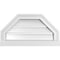 Ekena Millwork Octagonal Top Surface Mount PVC Gable Vent w/ 2"W x 2"P Brickmould Sill Frame, 22"W x 12"H GVPOT22X1203SF - alternate 1